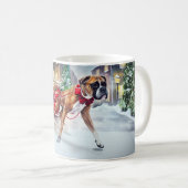 Boxer Weihnachtssaison Kaffeetasse (VorderseiteRechts)