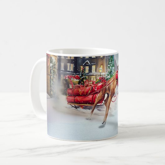 Boxer Weihnachtssaison Kaffeetasse (Vorderseite Links)
