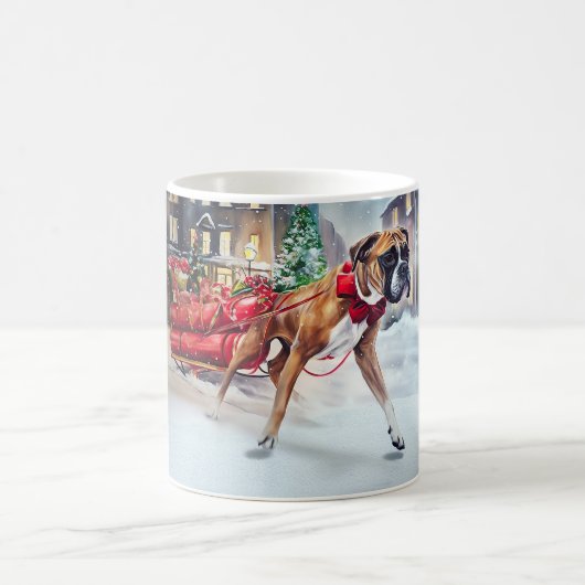 Boxer Weihnachtssaison Kaffeetasse (Mittel)