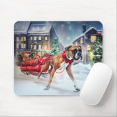 Boxer Weihnachtssaison Mousepad (Mit Mouse)