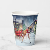 Boxer Weihnachtssaison Pappbecher (Rückseite)