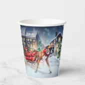 Boxer Weihnachtssaison Pappbecher (Vorderseite)