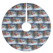 Boxer Weihnachtssaison Polyester Weihnachtsbaumdecke (Vorderseite)