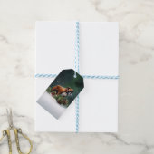 Boxer Weihnachtsschnee Winter Geschenkanhänger (Mit Garn)