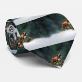 Boxer Weihnachtsschnee Winter Krawatte (Gerollt)