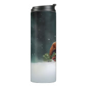 Boxer Weihnachtsschnee Winter Thermosbecher (Nach links gedreht)