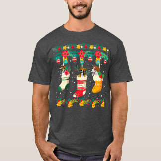 Boxer Weihnachtssocken Xmas Lights Pajama Familie T-Shirt