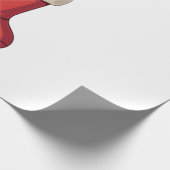 Boxer-Weihnachtsstrumpf Geschenkpapier (Ecke)
