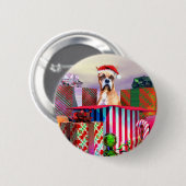 Boxer Weihnachtsüberraschung Button (Vorne & Hinten)