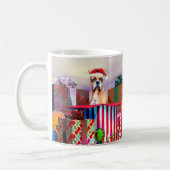Boxer Weihnachtsüberraschung Kaffeetasse (Links)
