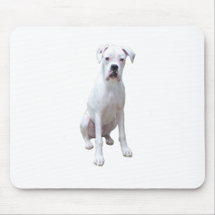 BOXER - Weißer Welpe.png Mousepad