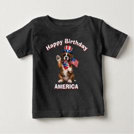 Boxer-Welpe (2e) Patriotisches Kinder-T-Shirt Baby T-shirt