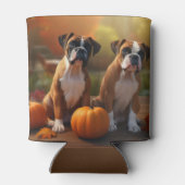 Boxer Welpe Autumn Delight Pumpkin Dosenkühler (Rückseite)