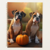 Boxer Welpe Autumn Delight Pumpkin Planer (Vorderseite)