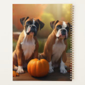 Boxer Welpe Autumn Delight Pumpkin Planer (Rückseite)