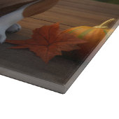 Boxer Welpe Autumn Delight Pumpkin Schneidebrett (Ecke)