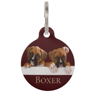 Boxer-Welpe Haustiermarke