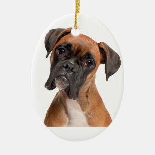 Boxer-Welpe Keramik Ornament