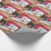 Boxer-Welpen Geschenkpapier (Ecke)