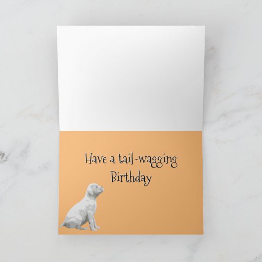 Boxer Welpen-Hundekarten - Personalisierte Geburts Dankeskarte (Innenseite)