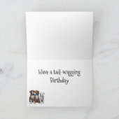 Boxer Welpen-Hundekarten - Personalisierte Geburts Dankeskarte (Innenseite)