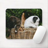 Boxer-Welpen im Korb Mousepad (Mit Mouse)