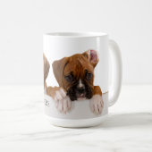Boxer-Welpen Kaffeetasse (VorderseiteRechts)