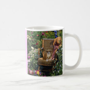 Boxer-Welpen-Tasse im Garten Kaffeetasse