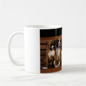 Boxer-Welpen-Tasse Kaffeetasse (Links)