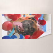 BOXER WelpenHUNDERZEIT IN BOXERVILLE Badehandtuch (Badehandtuch)