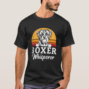 Boxer Whisperer Retro Sonnenuntergang lustiges The T-Shirt
