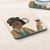 Boxer Wine Snob Getränkeuntersetzer (Linke Seite)