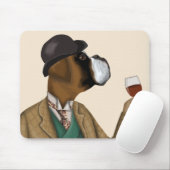 Boxer Wine Snob Mousepad (Mit Mouse)