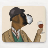Boxer Wine Snob Mousepad (Vorne)