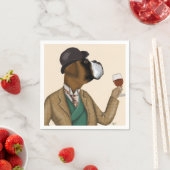 Boxer Wine Snob Serviette (Beispiel)