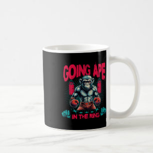 Boxer wird in den Ring Boxen Affe reifen Kaffeetasse