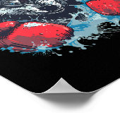 Boxer Wolf Mit Boxhandschuhen Kickboxen Lustiger B Poster (Ecke)