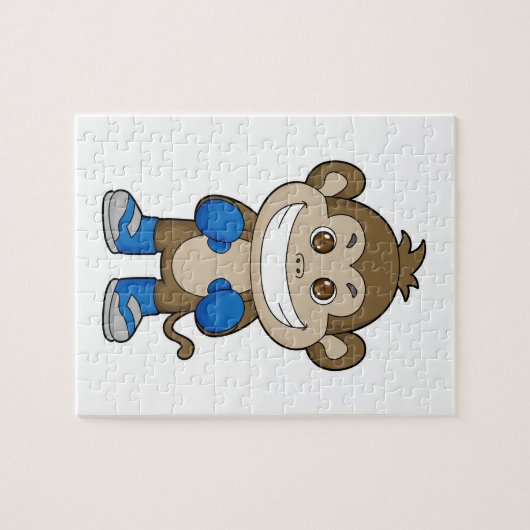 Boxerboxhandschuhe für Affen Puzzle (Horizontal)