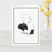 Boxerchamp für Frauen beängstigend Karte (Gelbe Blume)