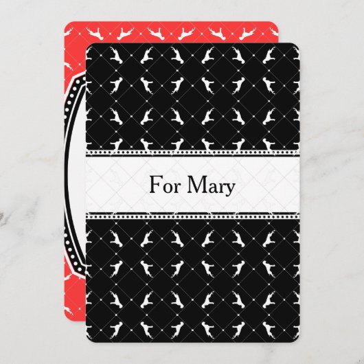 Boxerdog Karro Einladung (Vorne/Hinten)