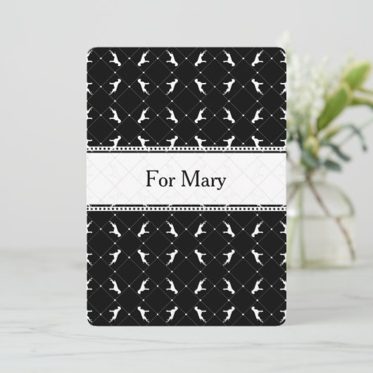 Boxerdog Karro Einladung (Stehend Vorderseite)