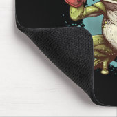 Boxerfrosch mit Boxhandschuhen Kickboxen Lustige B Mousepad (Ecke)