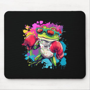 Boxerfrosch mit Boxhandschuhen Kickboxen Lustiges  Mousepad