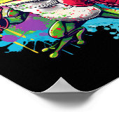 Boxerfrosch mit Boxhandschuhen Kickboxen Lustiges Poster (Ecke)