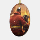 Boxergeschenk, Hausgeschenk, Hundefeuer, Weihnacht Keramik Ornament (Links)