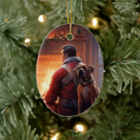 Boxergeschenk, Hausgeschenk, Hundefeuer, Weihnacht