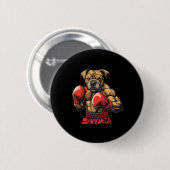 Boxerhund Boxhandschuhe Grafik Für Männer Frauen M Button (Vorne & Hinten)