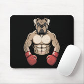 Boxerhund Boxhandschuhe Haustiere Hunde Boxer Männ Mousepad (Mit Mouse)