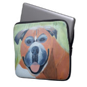 Boxerhund-Elektronik-Tasche Laptopschutzhülle (Vorderseite Links)
