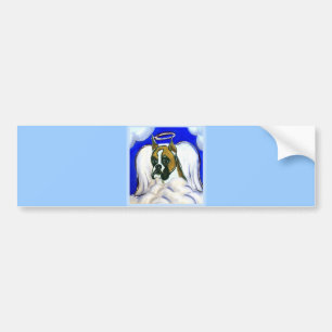 Boxerhund-Engel Autoaufkleber